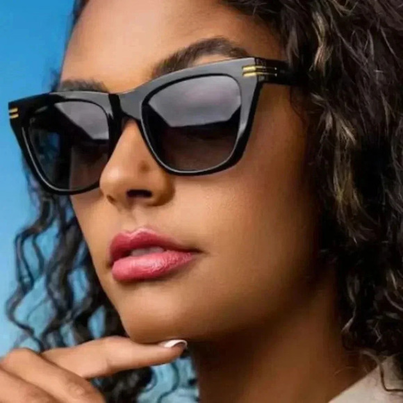 Prive Rivaux | The Ingrid - Red Cateye Squared Sunglasses - NWT - Picture 14 of 16